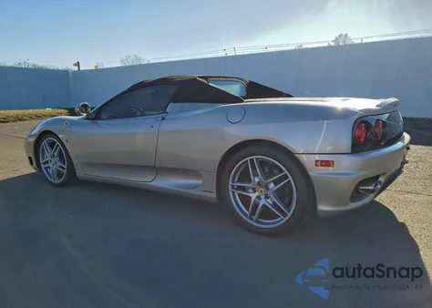 2003 Ferrari 360 Spider z USA, uszkodzony, nr VIN ZFFYT53A230133800